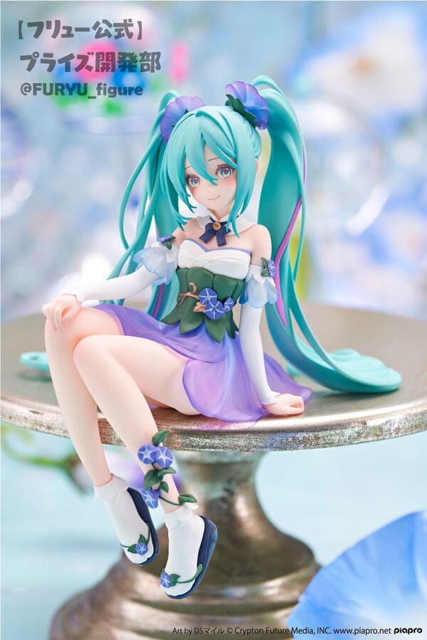 Vocaloid Hatsune Miku Noodle Stopper Figure: Hatsune Miku Flower Fairy Morning Glory image 1