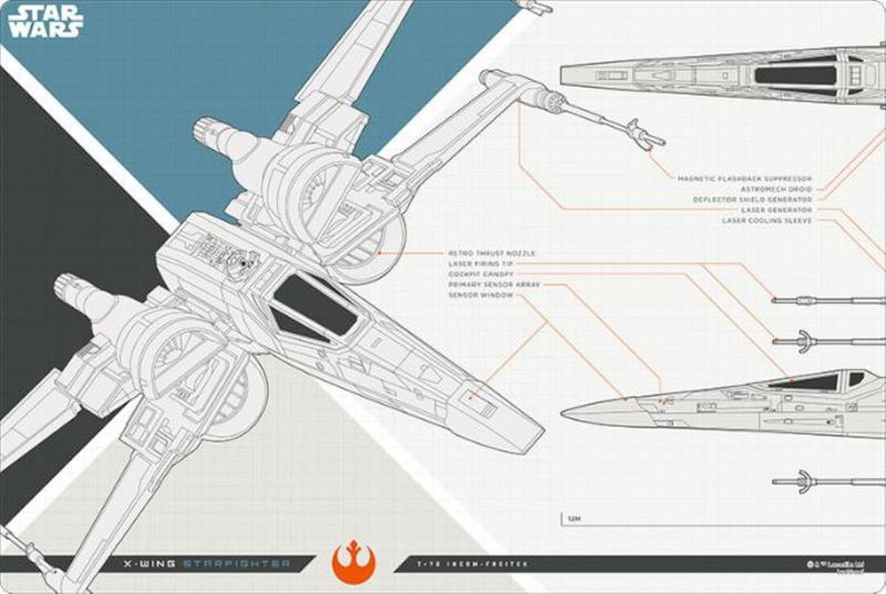 Bushiroad Rubber Mat Collection V2 Vol. 576: Star Wars - X-wing Starfighter image 1