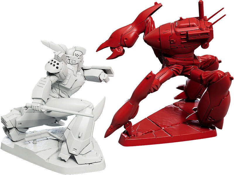 Mobile Police Patlabor PLAMAX MF-71 Plastic Model Kit: Minimum Factory Ingram & Crab-Man High Leg Labor Color Ver. image 1