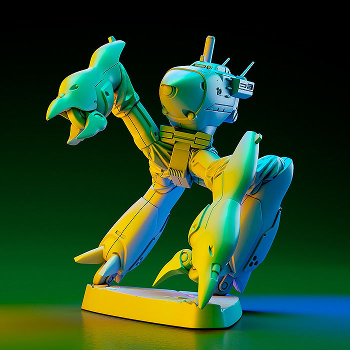 Mobile Police Patlabor PLAMAX MF-72 Plastic Model Kit: Minimum Factory Ingram & Crab-Man High Leg Effect Color Ver. image 3