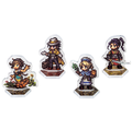 Octopath Traveler II Acrylic Stand Set: West Continent thumbnail 2