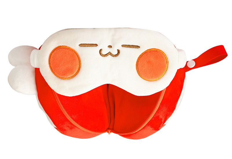 Strawberry Dafu 2-in-1 Miniature Pillow + Eye Mask: Dafu image 4