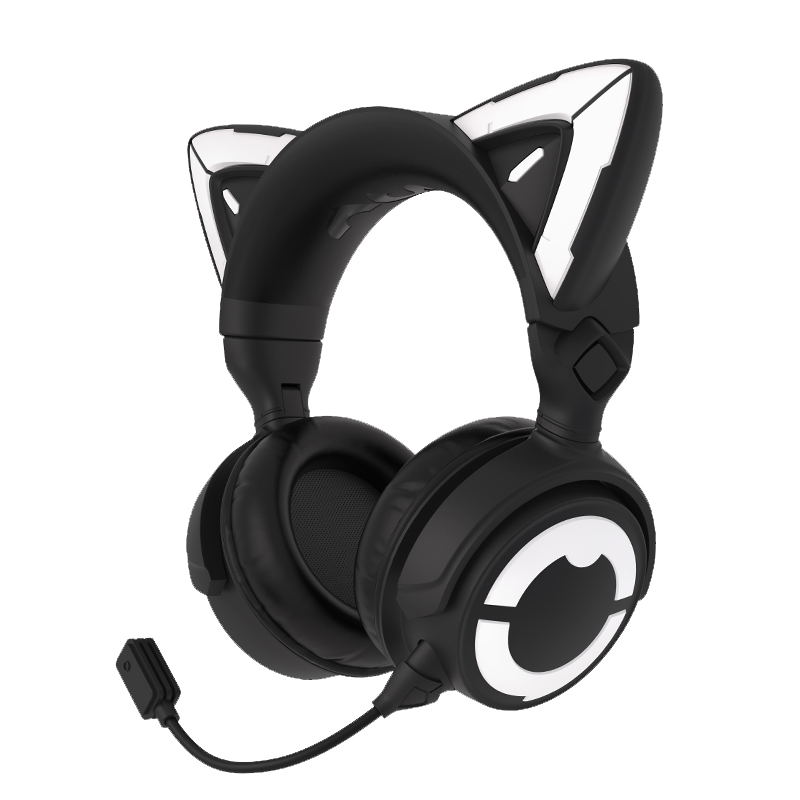 Yowu Cat Ear Headphones IV Black image 1