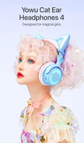 Yowu Cat Ear Headphones IV Blue thumbnail 3