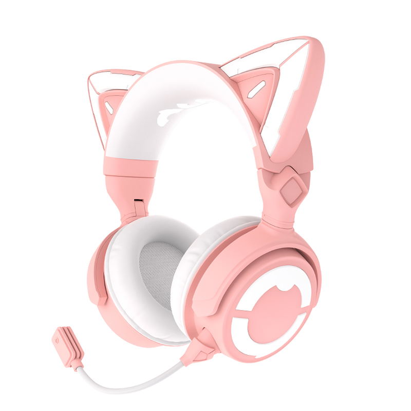 Yowu Cat Ear Headphones IV Pink image 1
