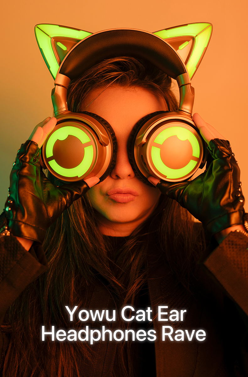 Yowu Cat Ear Headphones Rave image 5