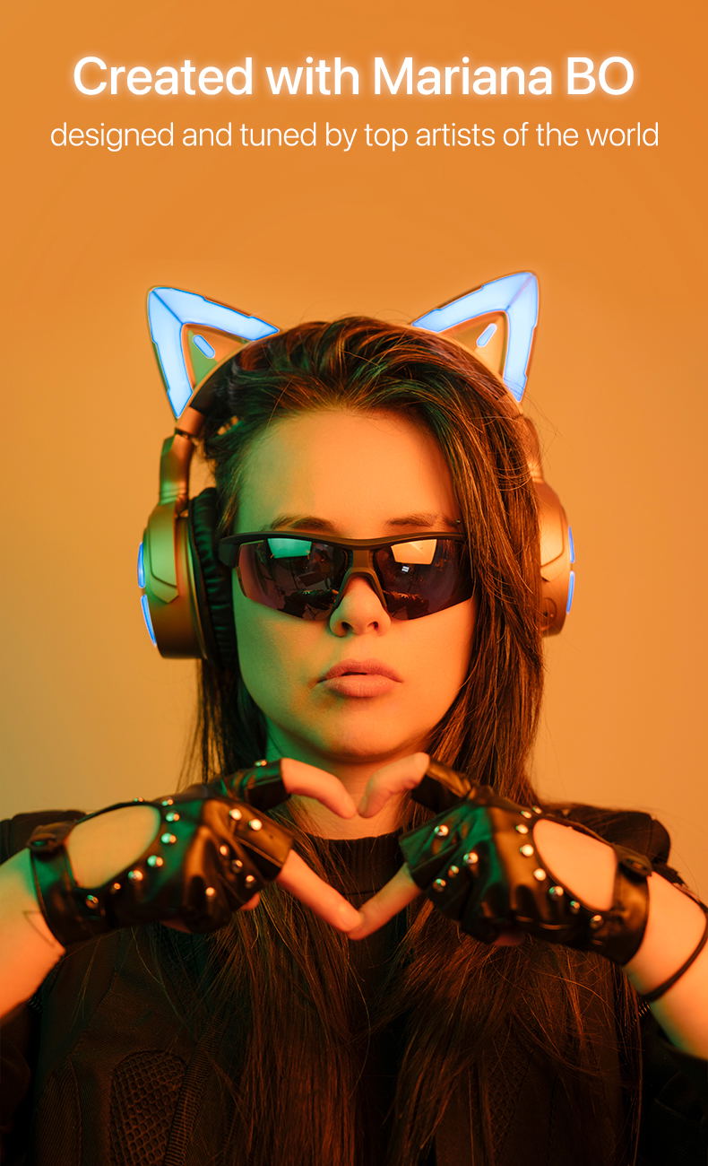 Yowu Cat Ear Headphones Rave image 7