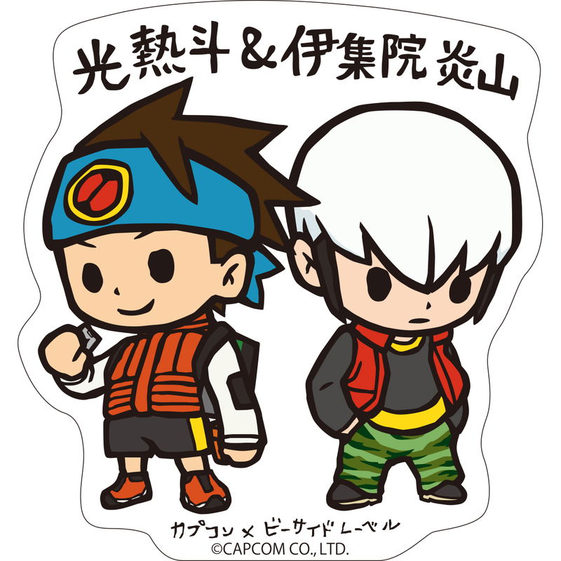 Capcom x B-Side Label Sticker Mega Man Battle Network - Lan & Eugene image 1
