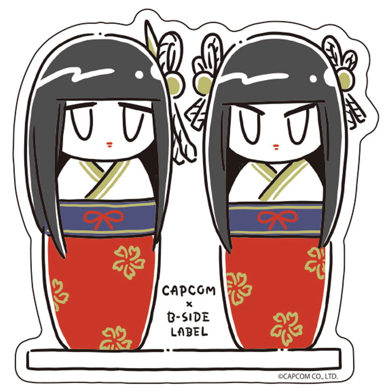 Capcom x B-Side Label Sticker Monster Hunter - Hinoa & Minoto Kokeshi Ver. image 1