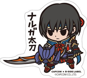 Capcom x B-Side Label Sticker Monster Hunter - Narga Long Sword_