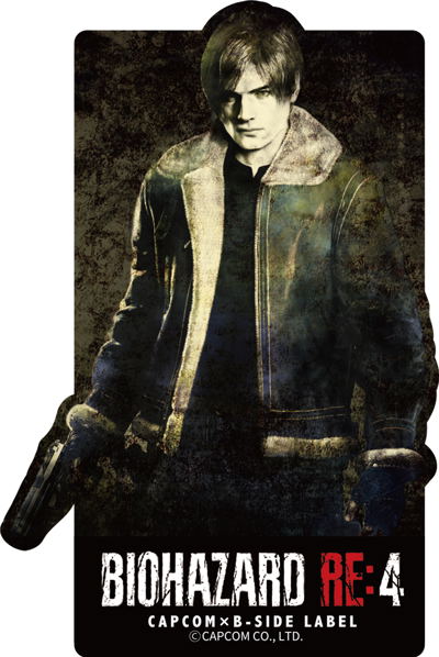 Capcom X B Side Label Sticker Resident Evil 4 Leon Scott Kennedy 4252