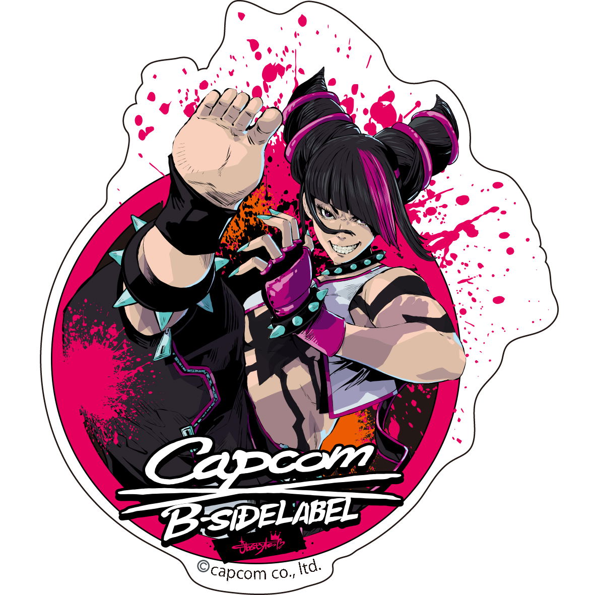 Capcom X B-Side Label Sticker Street Fighter 6 - Juri