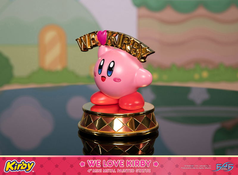 Kirby Mini Metal Painted Statue: We Love Kirby image 5