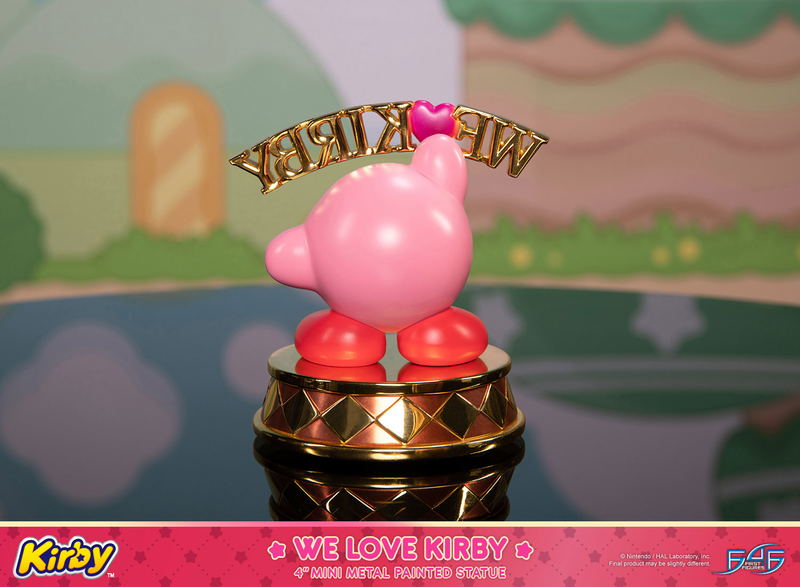 Kirby Mini Metal Painted Statue: We Love Kirby image 8