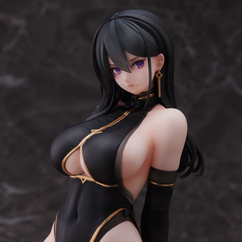 Original Character Pre-Painted Figure: Hayabusa Illustration Black China-san image 6