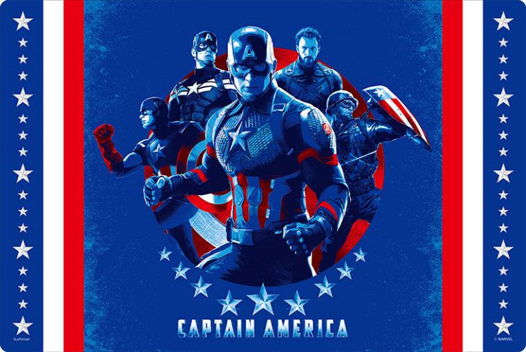 Bushiroad Rubber Mat Collection V2 Vol. 599: Marvel - Captain America image 1