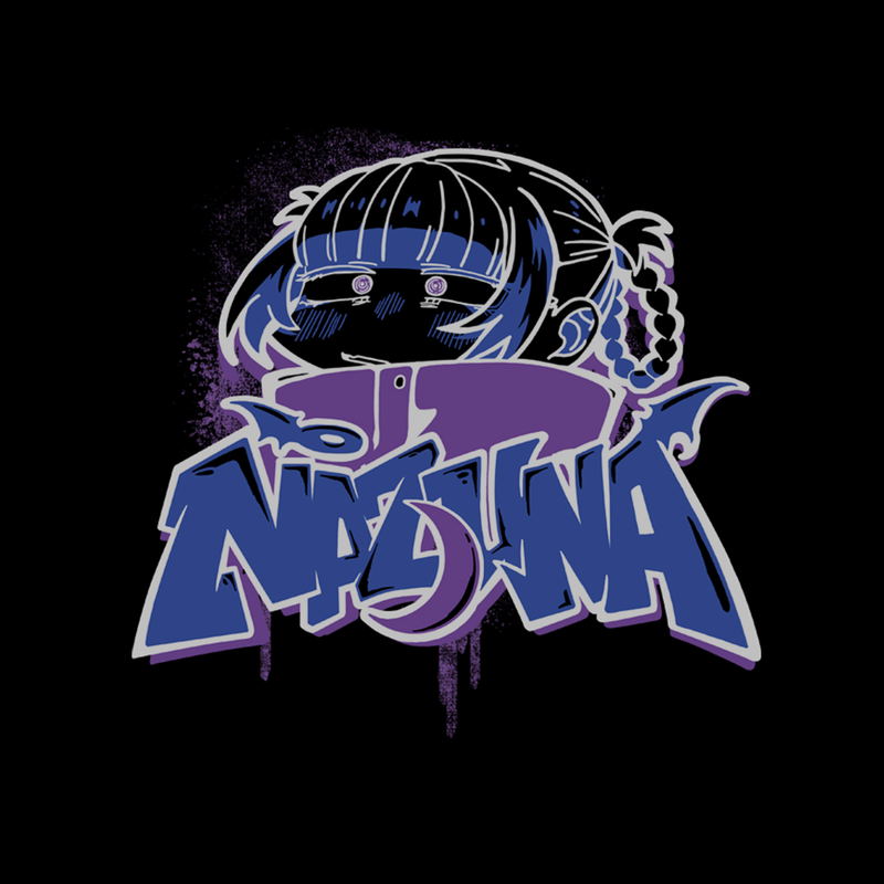 Call of the Night - Nazuna Paint Art T-Shirt (Black | Size S) image 2