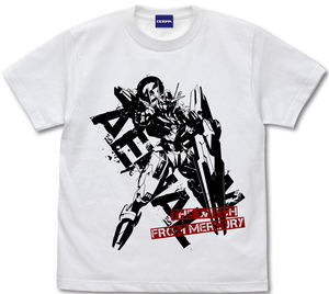 Mobile Suit Gundam: The Witch from Mercury - Gundam Aerial T-Shirt (White | Size M)_