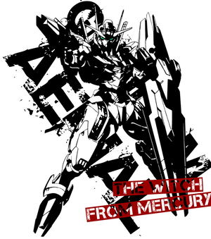 Mobile Suit Gundam: The Witch from Mercury - Gundam Aerial T-Shirt (White | Size M)_