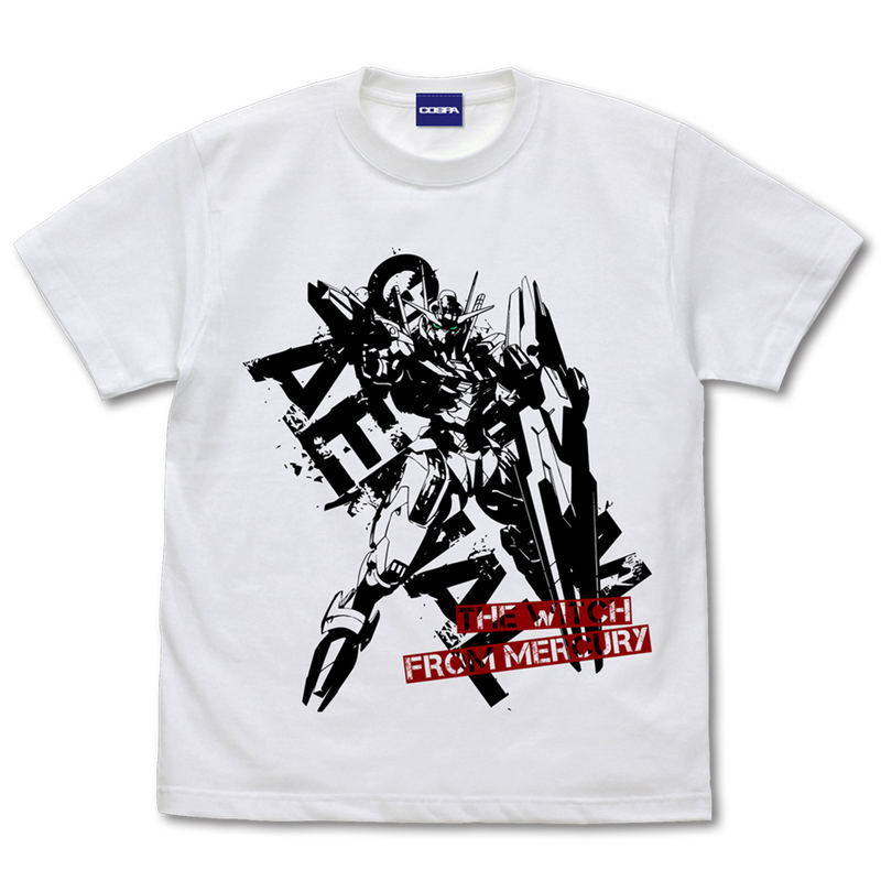 Mobile Suit Gundam: The Witch from Mercury - Gundam Aerial T-Shirt (White | Size XL) image 1