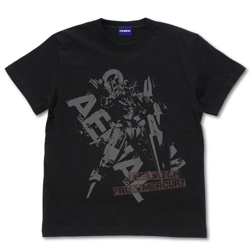 Mobile Suit Gundam: The Witch from Mercury - Gundam Aerial T-Shirt (Black | Size M) image 1