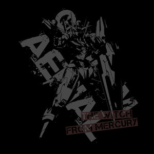 Mobile Suit Gundam: The Witch from Mercury - Gundam Aerial T-Shirt (Black | Size M)_