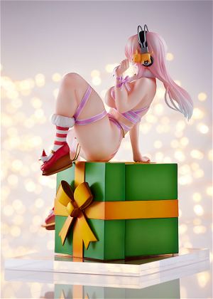 Super Sonico 1/7 Scale Pre-Painted Figure: Super Sonico 10th Merry Christmas! TF Edition