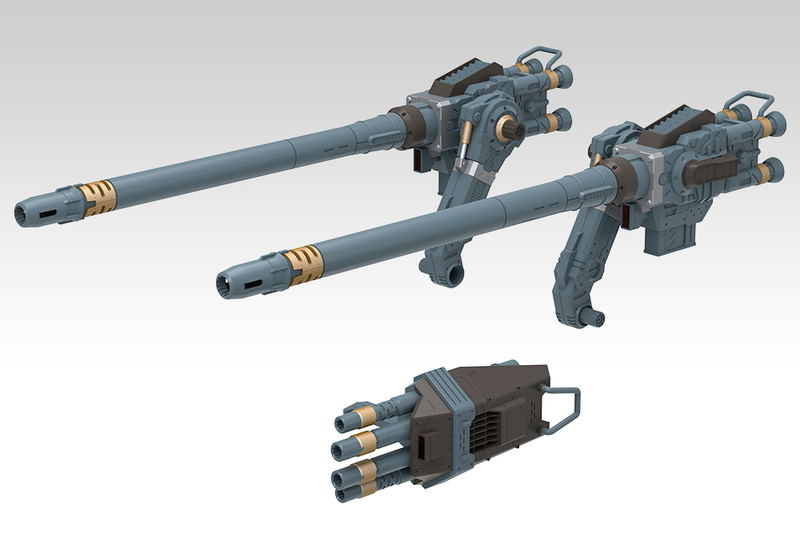 Zoids HMM 1/72 Scale Plastic Model Kit: Zoids Customize Parts Gojulas Cannon Set image 2