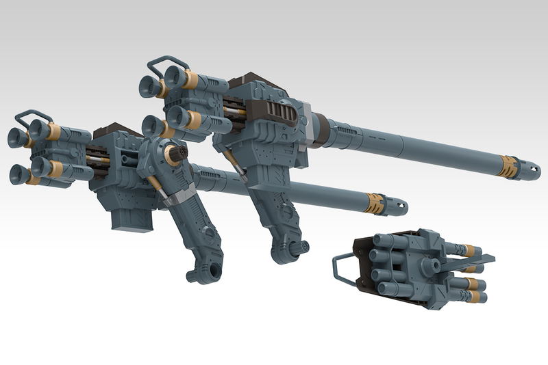 Zoids HMM 1/72 Scale Plastic Model Kit: Zoids Customize Parts Gojulas Cannon Set image 3