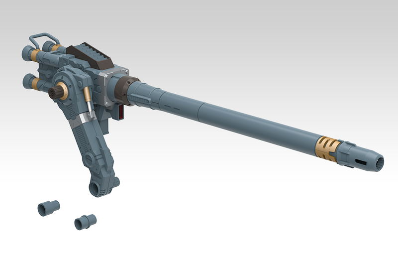 Zoids HMM 1/72 Scale Plastic Model Kit: Zoids Customize Parts Gojulas Cannon Set image 4