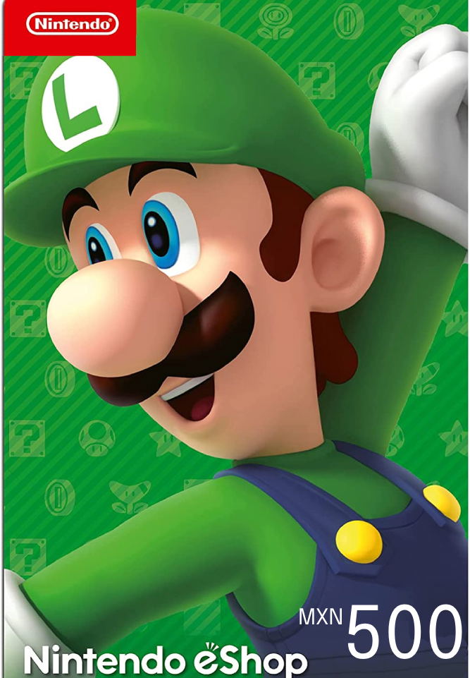 Nintendo EShop Card 500 MXN Mexico Account Digital For Nintendo Switch nintendo-eshop-card-500-mxn-mexico-account-digital-for-nintendo-switch
