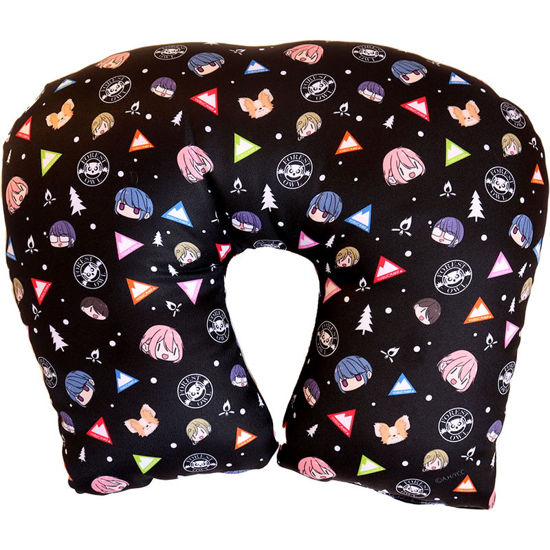 Yuru Camp Neck Pillow Pattern image 1