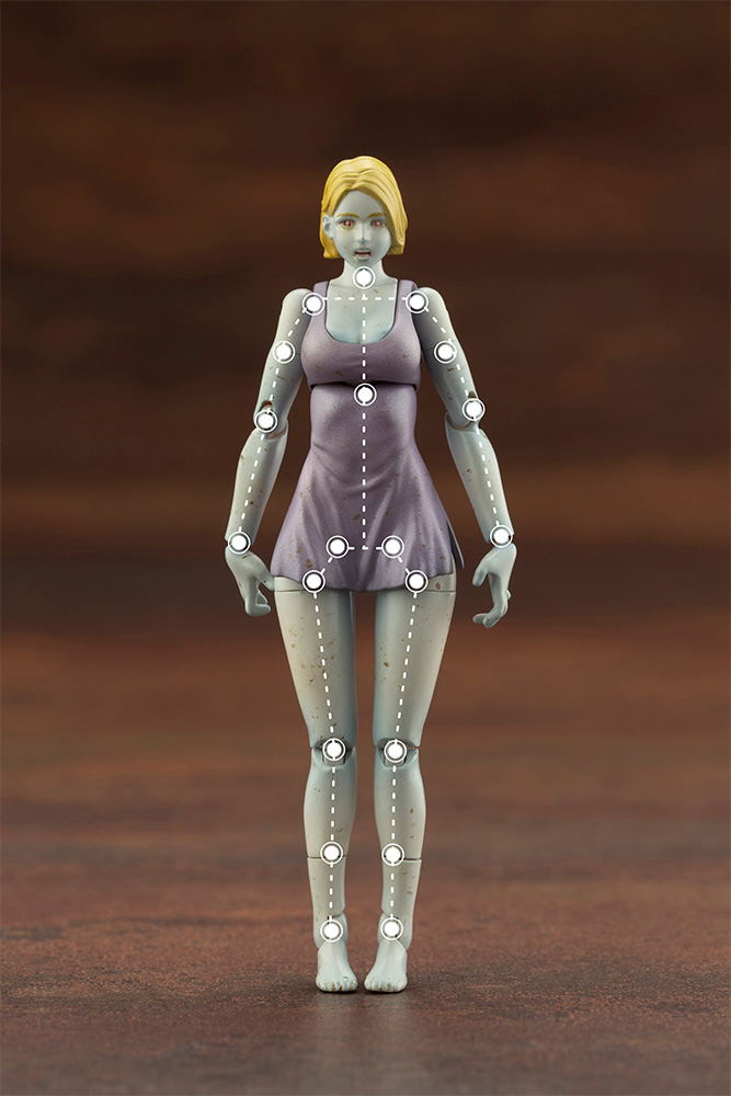 End of Heroes 1/24 Scale Plastic Model Kit: Zombinoid Fallen Queen image 3