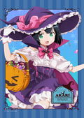 Ms. Vampire Who Lives In My Neighborhood Original Illustration Halloween B2 Wall Scroll: Akari thumbnail 2