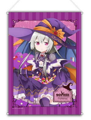 Ms. Vampire Who Lives In My Neighborhood Original Illustration Halloween B2 Wall Scroll: Sophie_