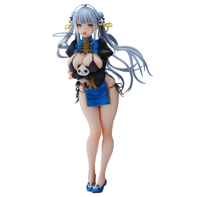 Original Character Pre-Painted Figure: Sencha Illustration Panda-chan (China Dress) image 1