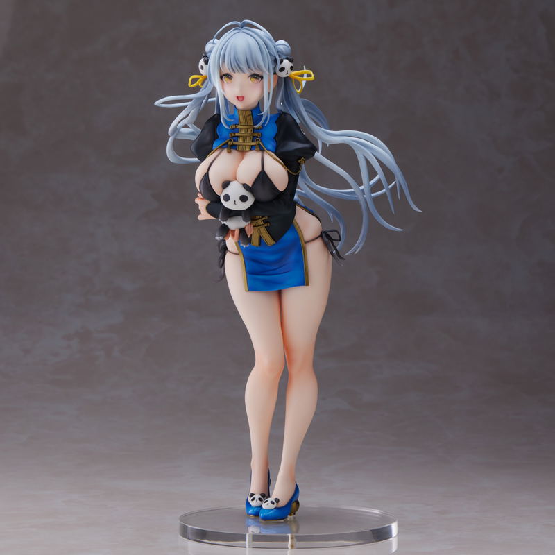 Original Character Pre-Painted Figure: Sencha Illustration Panda-chan (China Dress) image 2
