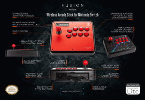 FUSION Wireless Arcade Stick for Nintendo Switch_