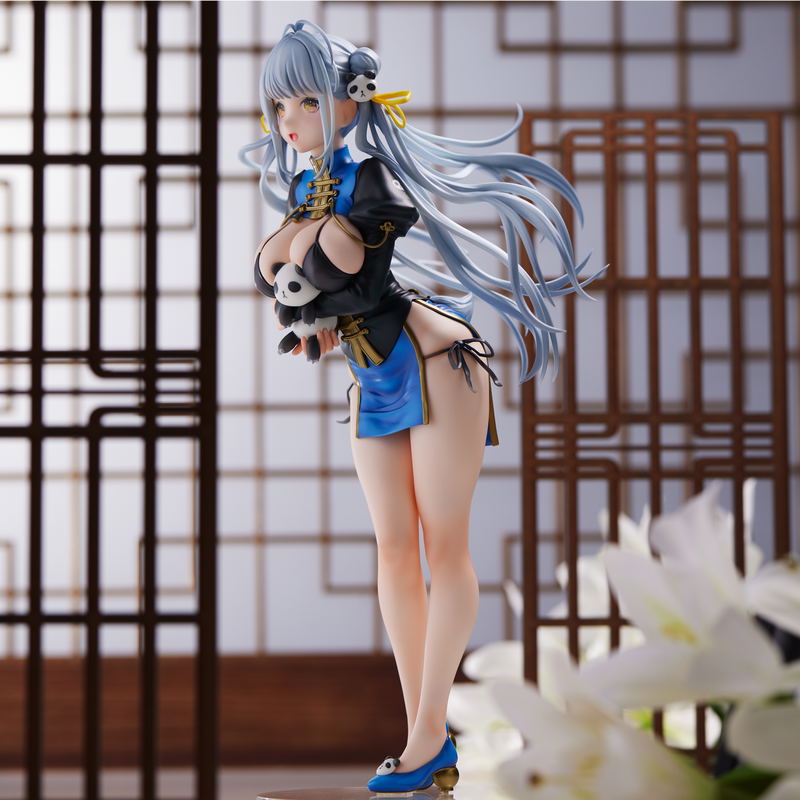 Original Character Pre-Painted Figure: Sencha Illustration Panda-chan (China Dress) image 13