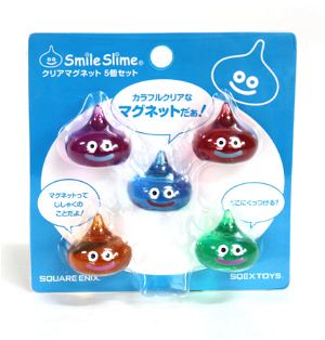 Dragon Quest Smile Slime Clear Magnet (Set of 5 Pieces)