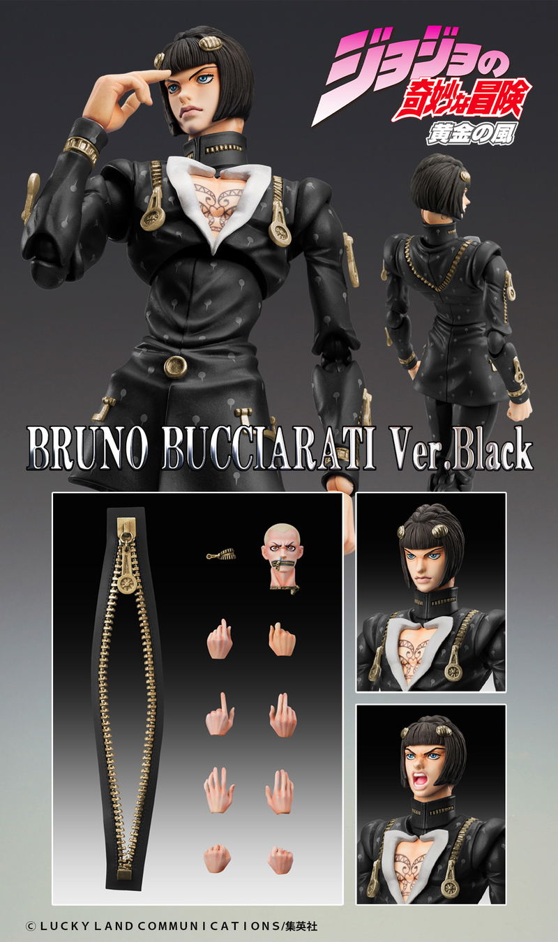 Super Action Statue JoJo's Bizarre Adventure Golden Wind: Bruno Bucciarati Ver. Black image 10