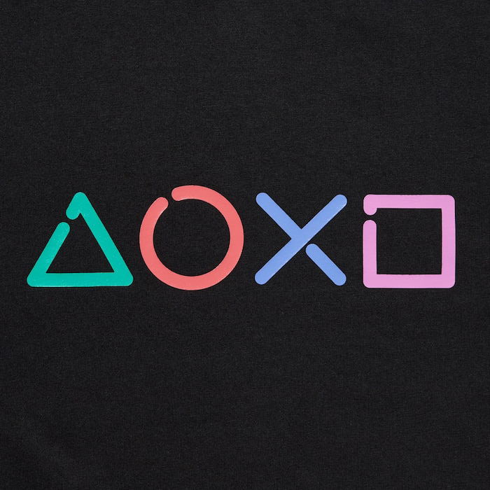 UT PlayStation Buttons Graphic T-Shirt (Black | Size XL) image 6