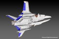 Nemesis II 1/144 Scale Plastic Model Kit: Vic Viper Ver. Nemesis II thumbnail 3