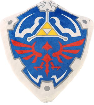 The Legend of Zelda Plush Cushion: Hylian Shield_