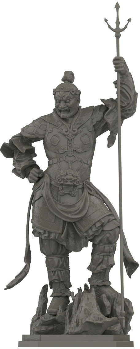 ARTPLA Shitennou Statue Komokuten Plastic Model Kit image 1