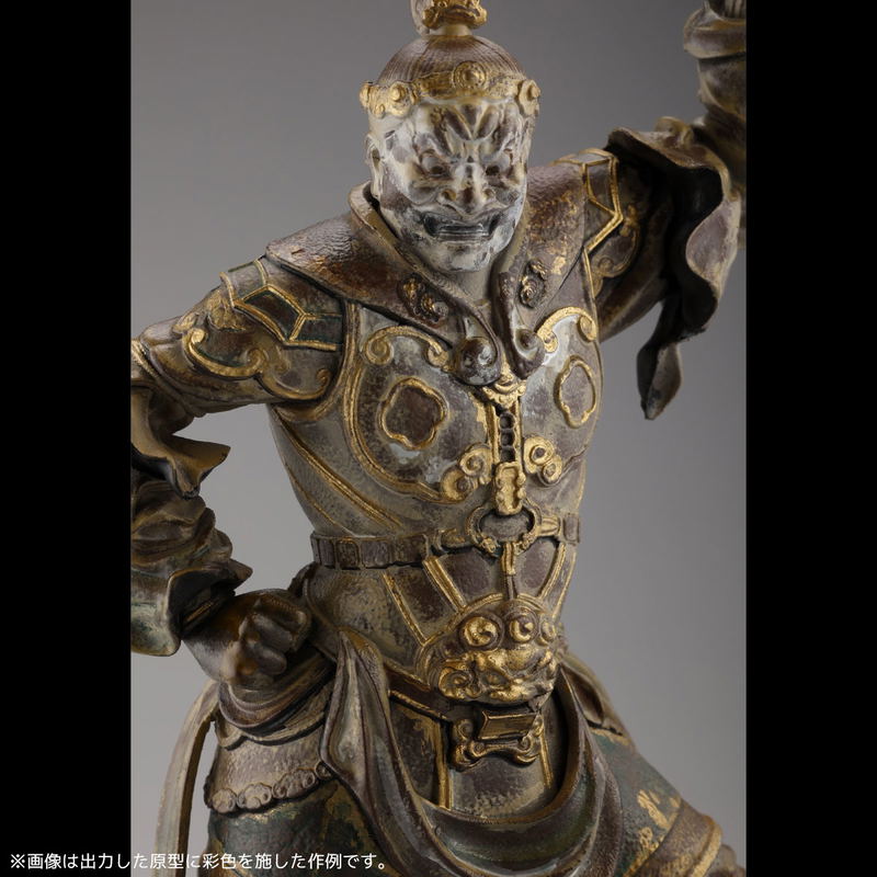 ARTPLA Shitennou Statue Komokuten Plastic Model Kit image 16