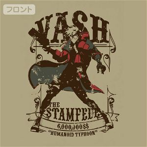 Trigun Stampede - Vash the Stampede T-Shirt (Sand Khaki | Size XL)