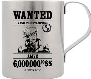 Trigun Stampede - Vash the Stampede Wanted Poster Double Layer Stainless Mug Cup_