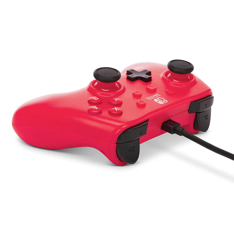 PowerA Wired Controller for Nintendo Switch (Raspberry Red) image 3