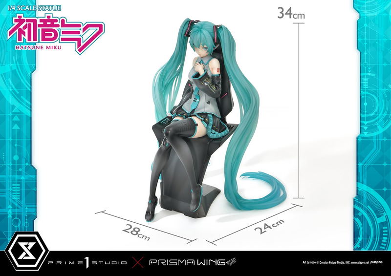 Prisma Wing Hatsune Miku Art by Neco 1/4 Scale Statue image 6